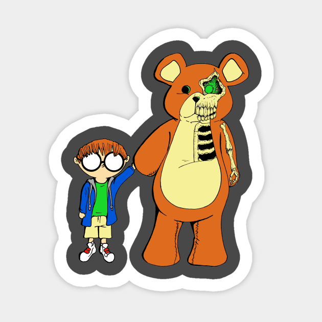 Dark Teddy Sticker by Ferrell